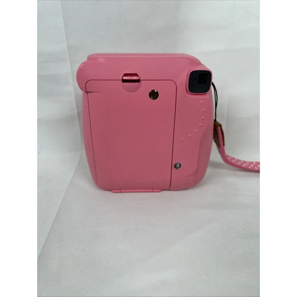 Fujifilm Instax Mini 9 Instant Film Pink Camera With Wrist Strap Tested Working